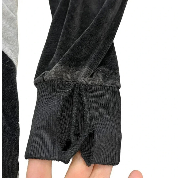 Christian Dior Monsieur Black Vintage Velvet Full Zip Sweater L - Picture 3 of 7